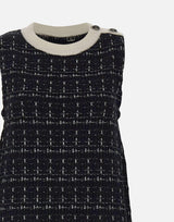 Abito corto in misto cotone MF5057MA25R P9017 LIU-JO 