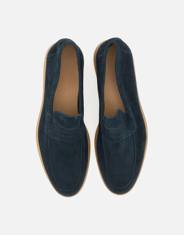 Mocassini "Amalfi" in pelle scamosciata 22487 BLU DUCA DEGLI ABRUZZI 