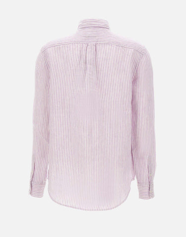 Camicia over in lino a righe 211A96158 006 POLO RALPH LAUREN 