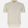 Polo in cotone a maxi coste DC115217 BIANCO DELLA CIANA CASHMERE 