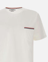 "SS Rwb Pocket Tee" MJS010A 01454100 THOM BROWNE 