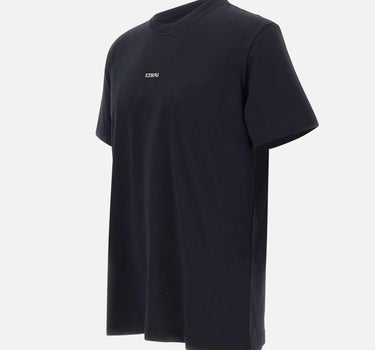 T-shirt con logo ricamato e stampa sul retro F0456325 9000 ICEBERG 