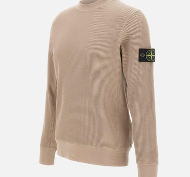 Felpa in cotone biologico a nido d'ape 6100056S0044 V009A STONE ISLAND 
