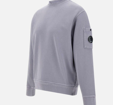 "Cotton Diagonal Fleece Crewneck Sweatshirt" 18CMSS098A 110044R774 C.P. COMPANY 