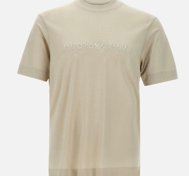T-shirt in cotone e lyocell EM001070 AF13747U1098 EMPORIO ARMANI 
