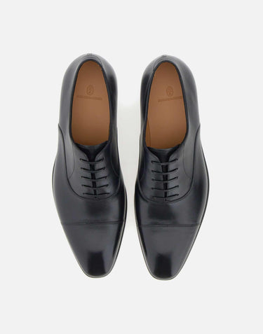 Stringate "F.J Lav. GY" in pelle 765NERO CU08 DUCA DEGLI ABRUZZI 
