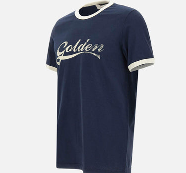 T-shirt in cotone con stampa GMP02761 P00262483134 GOLDEN GOOSE 