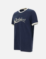 T-shirt in cotone con stampa GMP02761 P00262483134 GOLDEN GOOSE 