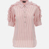 Camicia in cotone con righe CA5239T2953 C3609 LIU-JO 
