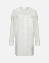 Blusa over con inserto trasparente S62NH0053 M35256101 MM6 MAISON MARGIELA 