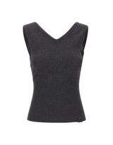 Top smanicato in lana merino 1326KTP007310B ORE VICTORIA BECKHAM 
