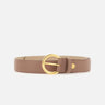 Cintura in pelle con fibbia tonda CNK00958 GRNMARABOU GIANNI CHIARINI 