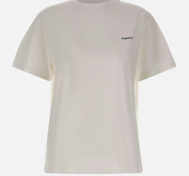T-shirt boxy con logo COPJS03504 WHITE COPERNI 