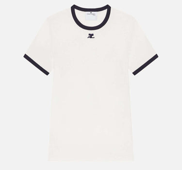 T-shirt "Signature Contrast" VESJTS020JS0070 HERWHTBLK COURREGES 