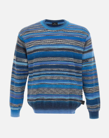 Maglia girocollo a righe M2R833ZV22679 49 PS PAUL SMITH 