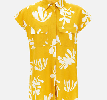 Camicia "Addotto" in lino e viscosa 2513111142200 003 MARELLA 