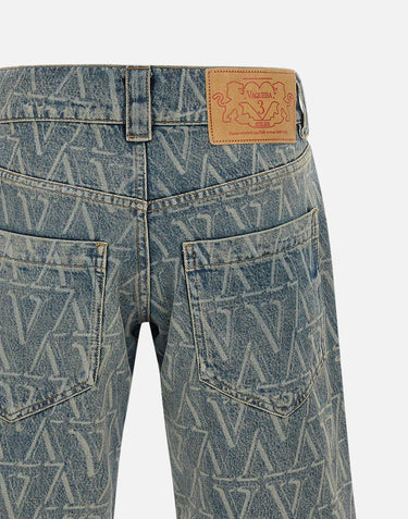 Shorts con logo VAQ09P012 BLUE1 VAQUERA 