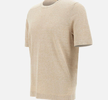 T-shirt in lino e cotone 57140 18637109 GRAN SASSO 