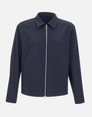 Giacca sovracamicia relaxed fit in misto lana 50559295 404 BOSS 