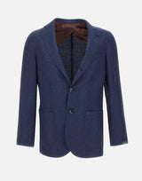 Blazer Jimmy in lino, lana e seta GJIMMY 35028003 BARBA 