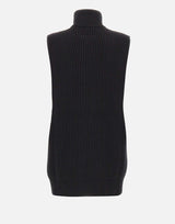 Gilet in lana con zip S52FB0106 M13286900 MM6 MAISON MARGIELA 