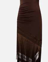 Abito lungo "Marisol" TM190159A TJP142DKBROWN THE ANDAMANE 