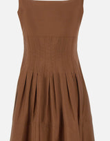 Abito in popeline con gonna ampia 2616221022600 070 MAX MARA STUDIO 