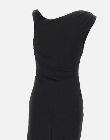 Abito in jersey crêpe con spallina gioiello AB90661E2 110 ELISABETTA FRANCHI 