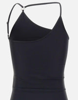 Abito con scollo asimmetrico e logo C COPR313F5021 BLK COPERNI 
