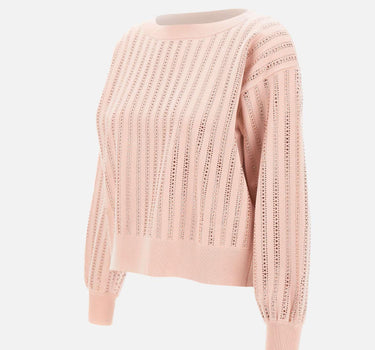 Maglia con strass CF5271MA96E M9992 LIU-JO 