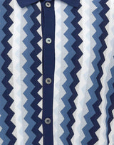 Camicia in maglia jacquard chevron 43194 20747578 GRAN SASSO 