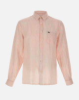 Camicia di lino a righe CH6985 TIM LACOSTE 
