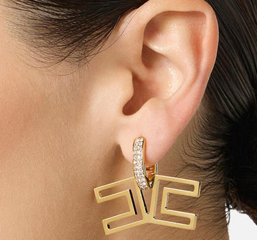 Orecchini con pavé di strass OR31A61E2 U95 ELISABETTA FRANCHI 