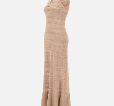 Abito lungo in maglia traforata CA6241MA06S A4389 LIU-JO 