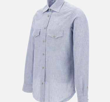 Camicia in cotone e lino K75CAMK02 TES0K19208 ELEVENTY 