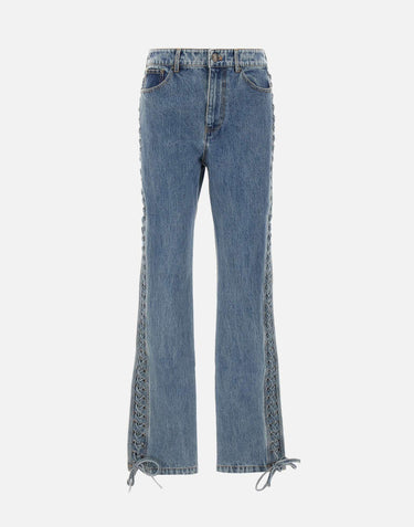 "Laced Straight Leg Jeans" 114595 3054 ROTATE BIRGER CHRISTENSEN 