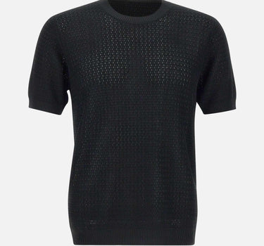 T-shirt  in filato di cotone e viscosa 100221 013 KANGRA 
