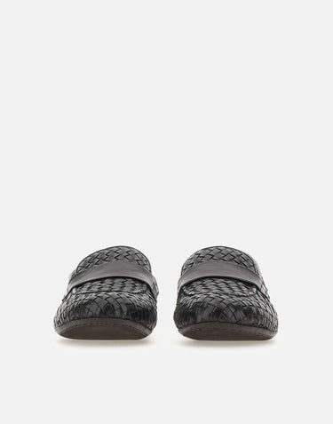 Mocassini in pelle intrecciata 69030 NERO ALEXANDER HOTTO 