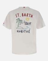 T-shirt "Portland St Barth Summer" PRL0002 00320L MC2 SAINT BARTH 