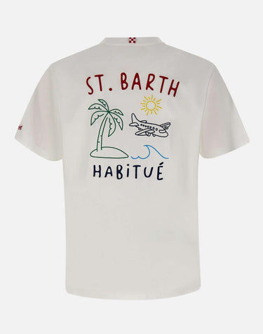 T-shirt "Portland St Barth Summer" PRL0002 00320L MC2 SAINT BARTH 