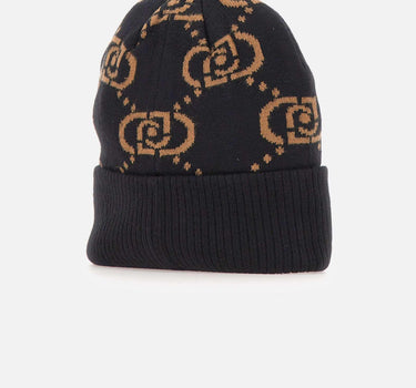 Berretto in monogram jacquard 2F5005M0300 09N37 LIU-JO 