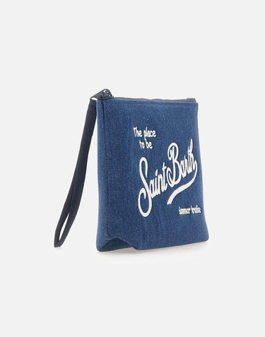 Pochette "Aline Denim" ALI0007 00436L MC2 SAINT BARTH 
