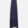 Abito lungo con balza SP1OR002 3003 KAOS 