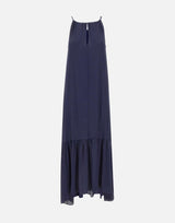 Abito lungo con balza SP1OR002 3003 KAOS 