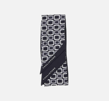 Foulard in seta FOULARD8NTE2601 BLACK TAGLIATORE 