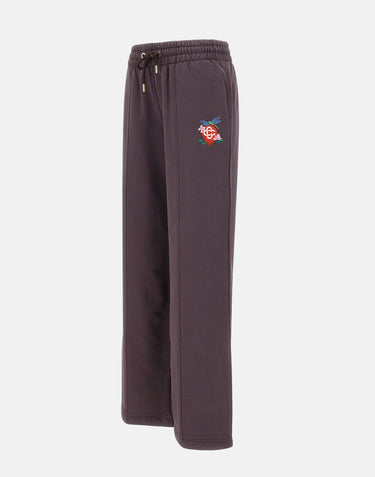 "Dragonfly floral embroidered hem jogger" WAW25JTR101 04 CASABLANCA 