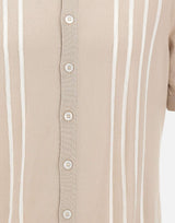 Camicia in maglia con intarsio a righe 59135 18066012 GRAN SASSO 