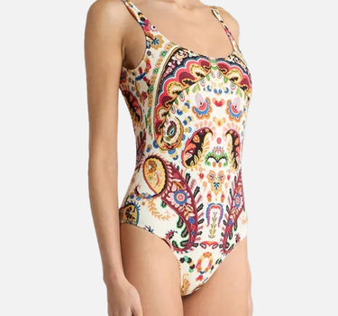 Costume intero con motivo paisley floreale WRPB0010 AKF28X0800 ETRO 