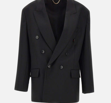 "Relaxed Double Breasted Jacket" 1325WJK006442A BLACK VICTORIA BECKHAM 