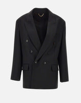 "Relaxed Double Breasted Jacket" 1325WJK006442A BLACK VICTORIA BECKHAM 